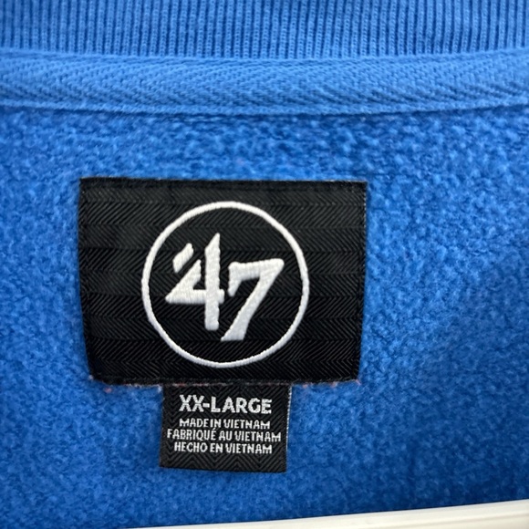 Houston Oilers ‘47 Brand Pullover Sweatshirt Blue Red Men’s 2XL XXL EUC - Picture 5 of 8